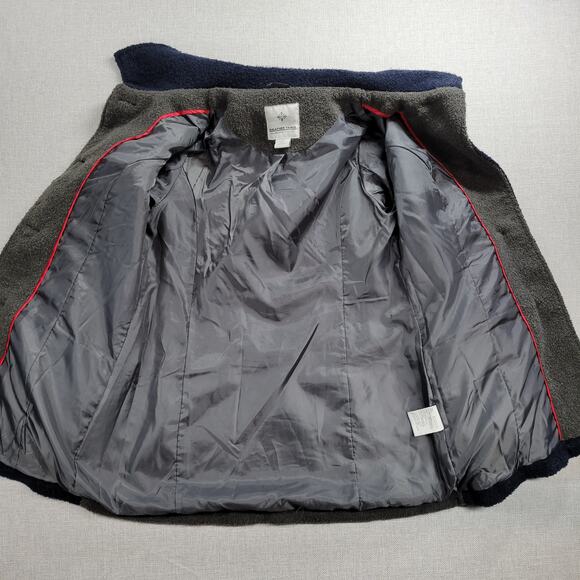 Weather‎ Tamer Women's Coat Jacket S Blue Gray Colorblock Fleece Lined Button - Picture 3 of 14